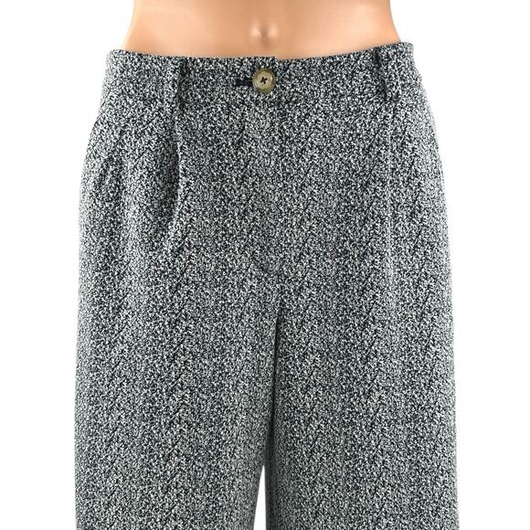 Anthropologie Cartonnier Gray Pleated High Waist Palazzo Wide Trousers Pants 2 - Picture 4 of 6